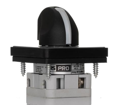 265-7690 SP 2 Position 90° Rotary Cam Switch, 500V ac, 12A, Knob Actuator