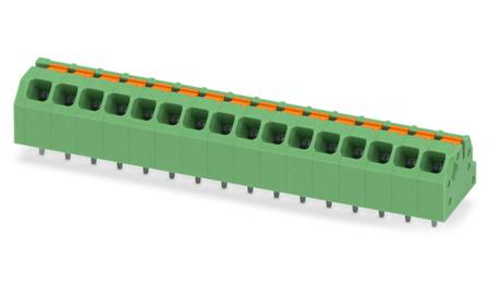1862220 Phoenix Contact SPTAF 1/16-3.5-IL Series PCB Terminal Block, 16-Contact, 3.5mm Pitch, Through Hole Mount, 2-Row