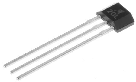 A1120LUA-T Allegro Microsystems Through Hole Hall Effect Sensor 3 V 24 V, SIP, 3-Pin