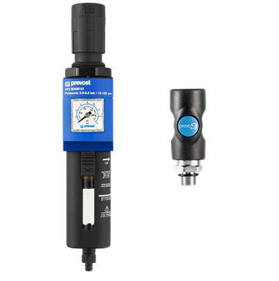 ATU-M2585102ES PREVOST ATU Filter Regulator, 25μm, G 3/8, 10 bar, ATU M2585102ES
