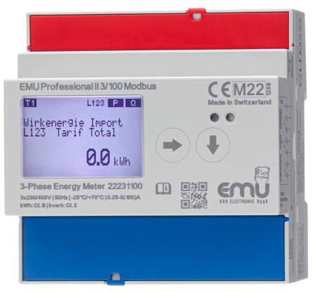 P20A000MO EMU Electronic AG 3 Phase LCD Display Digital Power MeterPower