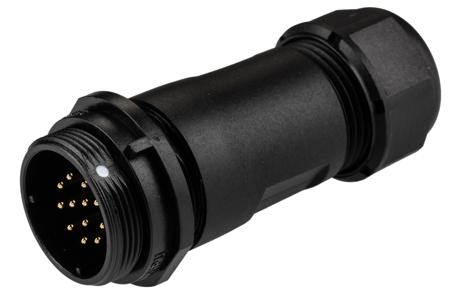 144-4198 RS Pro, 12 Pole Cable Mount Circular Connector Socket, Male Contacts, IP68