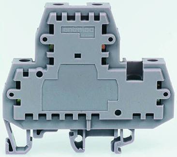 1SNA007013R1300 Entrelec 130 V dc 2.5kA M 4/9 PV Terminal Block with Transient Voltage Suppressor, DIN Rail Mounting