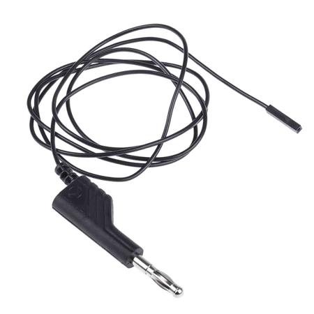 934160100 Hirschmann Test & Measurement Test lead, 3A, 60V dc, Black, 1m Lead Length