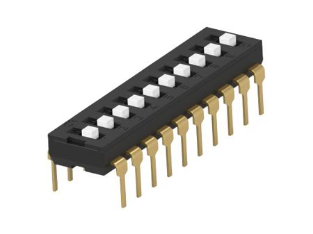 2454982-5 TE Connectivity 10 Way Through Hole DIP & SIP Switch SPST, Extended Actuator