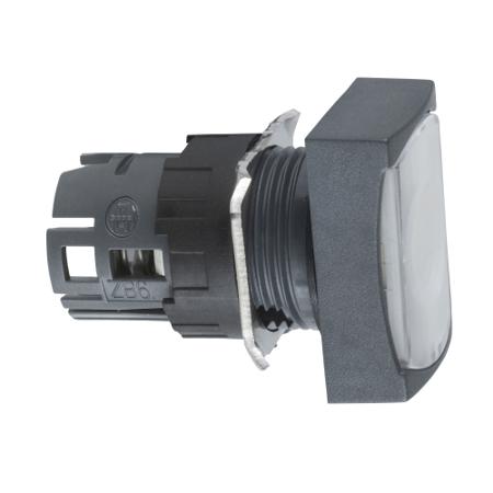 ZB6DF1 Schneider Electric Harmony XB6 Series White Illuminated Latching Push Button Head, 16mm Cutout, IP65