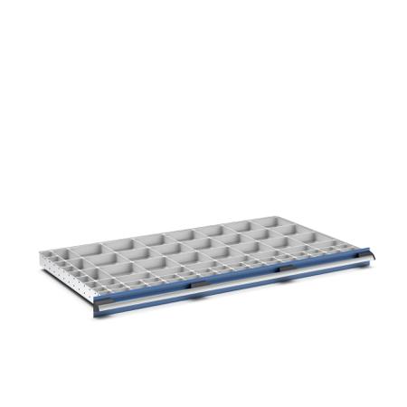 43020817 Bott Polypropylene, Recycled Plastic Storage Rack, 750mm x 1300mm x 75mm, Light Grey
