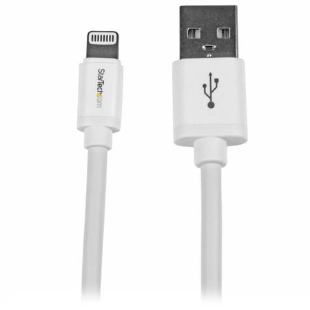 USBLT2MW StarTech.com USB 2.0, Male USB A to Male Lightning, 480Mbps, 2m