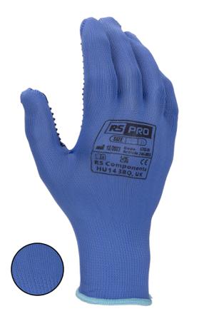 G781-09 RS PRO White Polyester General Purpose Gloves, Size 9, Large, PVC dots Coating