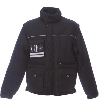 987519-C-M-BLACK JRC 987519-C Black Jacket, M