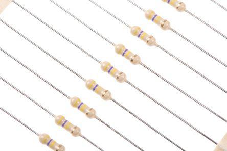 RS-Carbon-470k-5--0-25W RS Pro RS Series Axial Fixed Resistor 470kΩ ±5% 0.25W -700 → 0ppm/°C
