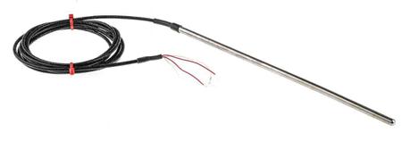 236-4299 RS PRO PT100 RTD Sensor, 6mm Dia, 250mm Long, 4 Wire, Probe, 1/5 Din +250°C Max