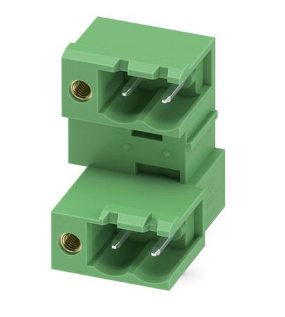 1736771 Phoenix Contact, 5.08mm Pitch, MDSTB 2.5/ 2-GFL-5.08, 2 Way, Pluggable Terminal Block, Header, Solder Termination,