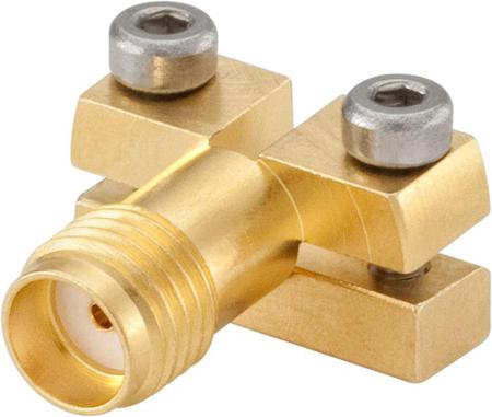 32K243-40ML5 Rosenberger, Jack PCB Mount SMA Connector, 50Ω, Solder Termination, Straight Body