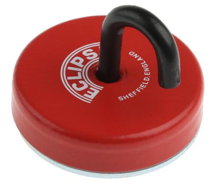 E890 Eclipse Pot Magnet 46mm Hook Ferrite, 6kg Pull
