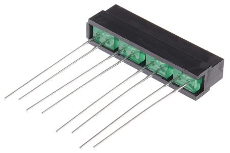 L-132CB/4GD  Kingbright Light Bar LED Display, Green 1 mcd