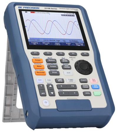 BK2516B BK Precision 2510B Series, 200MHz Handheld Digital Oscilloscope, 2 Analogue Channels - UKAS Calibrated