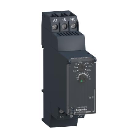 RE22R1QCMU Schneider Electric Harmony Time Series DIN Rail Mount Timer Relay, 24 → 240V ac/dc, 1-Contact, 0.05 →