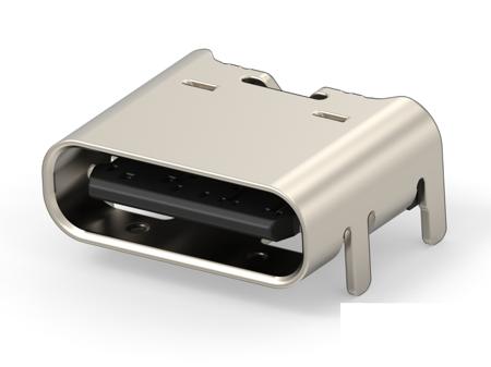 2479774-2 TE Connectivity Straight, Top Mount, Receptacle- Single Port Type C 2 USB C Connector