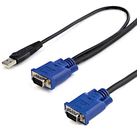 SVECONUS10 StarTech.com Male USB A; VGA to Male VGA KVM Cable