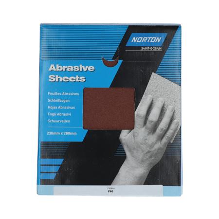 63642531778 Norton 60 Grit Coarse Abrasive Sheet, 28mm x