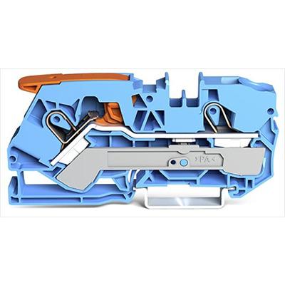 2110-1204 WAGO TOPJOB S Series DIN Rail Terminal Block, 10mm², 1-Level, Push In Termination, ATEX, IECE