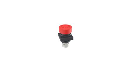 1.30.074.501/0304 RAFI RAFIX 16 Series Latching Emergency Stop Push Button, PCB, 16.2mm Cutout, IP65