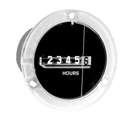 710-0002 Trumeter 710 Hour Meter, 6 Digit Analogue, 60Hz, 115 V ac
