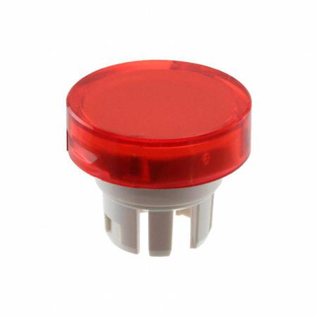 51-933-2 Push button Lens round red transparent