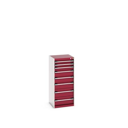 40010121.24V Bott 8 Cabinet, Steel, 1200mm x 525mm x 525mm, Light Grey, Red