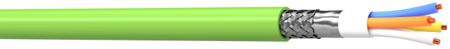 PNETA AXINDUS Cat5 Ethernet Cable, Aluminium Foil, Tinned Copper Braid, Green, 100m