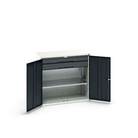 16926553.19 Bott 2 Door, 2 Drawer Sheet Steel Cupboard, 1050 x 550 x 1000mm