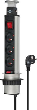 1396201003 brennenstuhl 2m 3 Socket 2P+T Socket, 230 V, IP20