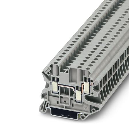 3044364 Phoenix Contact  UT 4-TWIN Series Grey, Single-Level, Screw Termination