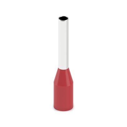 2100071 Phoenix Contact Insulated Ferrule, 10mm Pin Length, 1.7mm Pin Diameter, Red