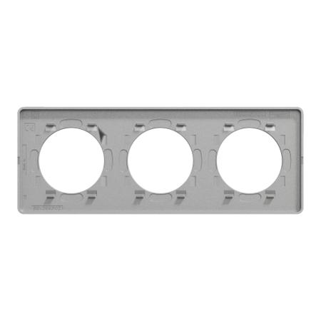 S530806 Schneider Electric Grey, 3 Gang, Odace