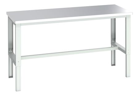 41004168-16V Bott 41004168.16V Sheet Steel Workbench, 350kg Max Load, Adjustable Height, 740 → 1140mm x 900mm x 1500mm