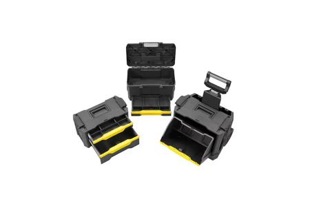 1-79-206 Stanley , 4 drawer Wheeled Aluminium, Plastic Tool Chest , 866mm x 348mm x 488mm