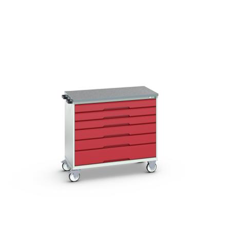 16927053.24 Bott, 6 Drawer Sheet Steel Floor Standing Cabinet, 1050 x 600 x 980mm