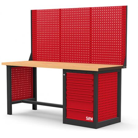 ETAB-KIT200-3 SAM  Metal Workbench, 1000kg Max Load, 1800mm x 750mm x 2000mm