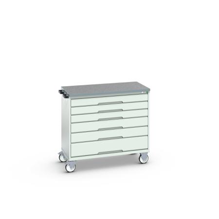 16927053.16 6 Drawer Sheet Steel Floor Standing Cabinet, 1050 x 600 x 980mm