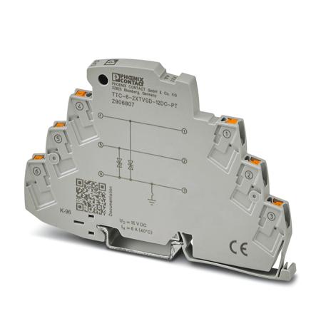 2906807 Phoenix Contact Surge Protector, DIN Rail Mount