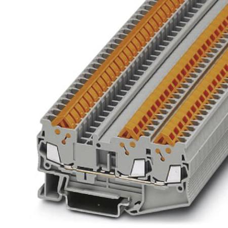 3205048 Phoenix Contact  QTC 1.5-TWIN Series Grey, 0.25 → 1.5mm², Single-Level, Quick Connect Termination