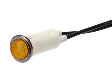 L006700NAF Arcolectric (Bulgin) Ltd Orange Neon Panel Mount Indicator, 230V ac, 12.7mm Mounting Hole Size, Lead Wires Termination
