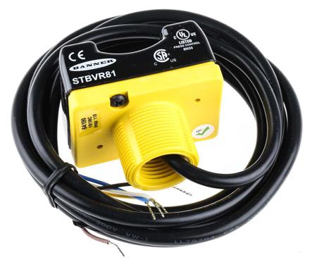 STBVR81 Banner 1 Button Safety Two Hand Control Switch, Black, Yellow, STB Series