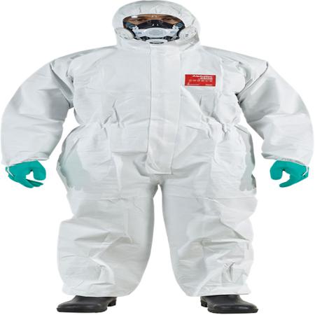 WH25W-00111-08 Ansell White Coverall, EN 1073-2, EN 1149-5, EN 14126, XXXXL