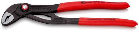 87-21-250 Knipex 250 mm Push Button Water Pump Pliers High Tech with 46mm Jaw Capacity