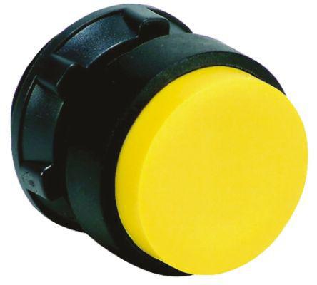 ZB5AL5 Schneider Electric Harmony XB5 Series, Yellow Push Button Head, Spring Return, 22mm Cutout