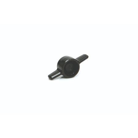 284-5521 RS PRO Black Acetal Thermoplastic Thumbscrew Clamping Knob, M10, Self-assembly