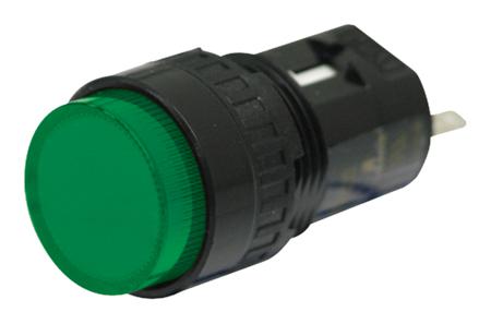 AP6M122-G Idec Green Panel Mount Indicator, 24V dc, 16.2mm Mounting Hole Size